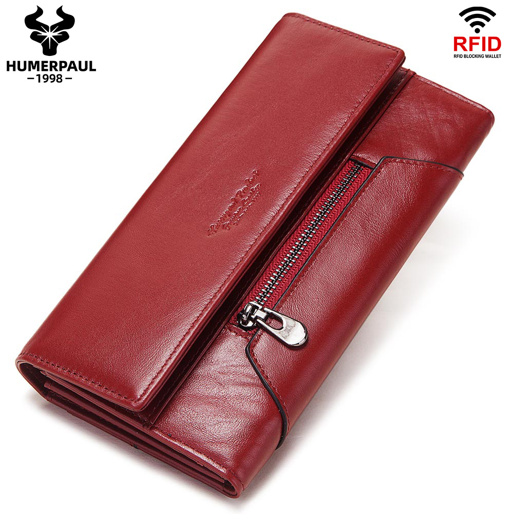 Luxury Lifestyle Photography - HUMERPAUL Fashion Women Genuine Leather Wallet