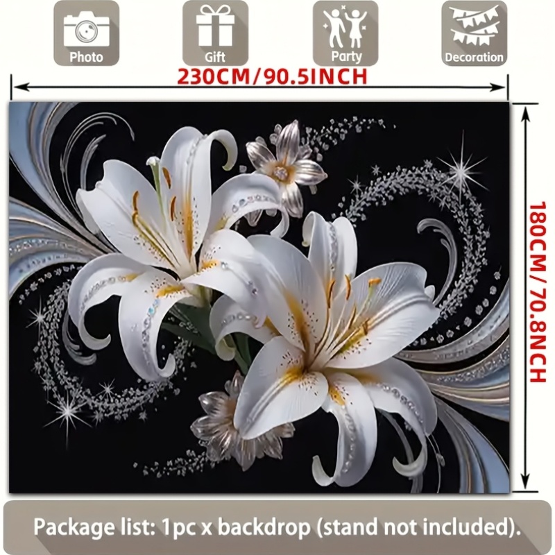 Luxurious White Lilies Floral  - Luxury Lifestyle Items 评论和价格