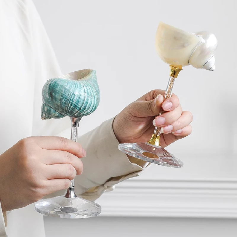 Natural Conch Shell Goblet Cre - Luxury Lifestyle Items 评论和价格