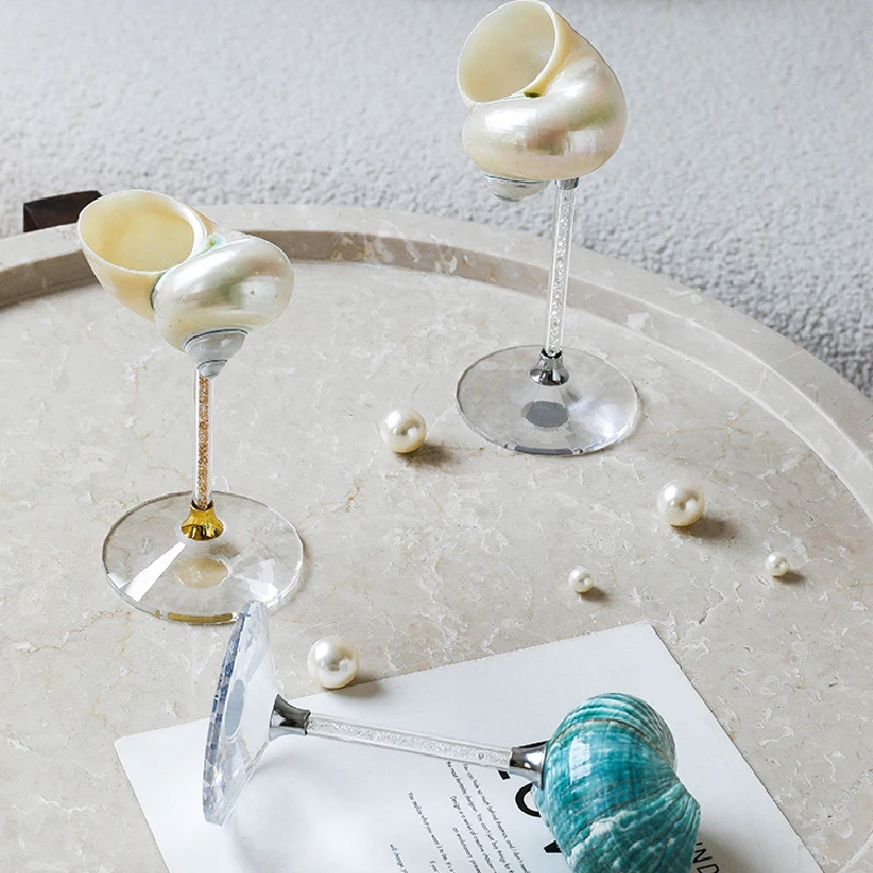 Natural Conch Shell Goblet Cre - Luxury Lifestyle Items 评论和价格